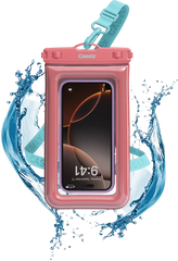 AquaBuddy | Starfish Wishes Coral Pink Shimmer Waterproof Phone Pouch