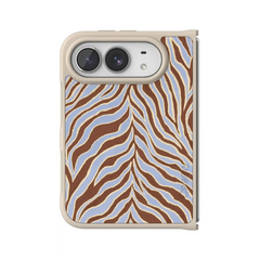 Untamed | Brown & Blue Zebra Case