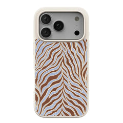 Untamed | Brown & Blue Zebra Case