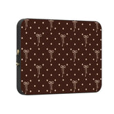 Teddy Bows | Brown Polka Dot Laptop Case