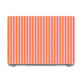 Perfect Stripes | Orange & Pink Stripes Laptop Shell