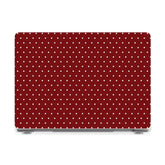 On the Dot | Maroon Polka Dot Laptop Shell