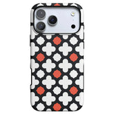 Red Lattice Tile | High Contrast Design Case