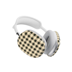 Cedar Lane | Black & Cream Gingham AirPods Max Case