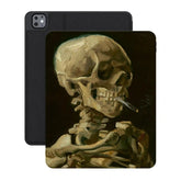 Van Gogh | Head of a Skeleton with a Burning Cigarette iPad Case