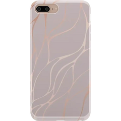 Midnight Ride | Pink and Gold Metallic Waves Case