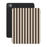 S'more Stripes | Brown Striped iPad Case