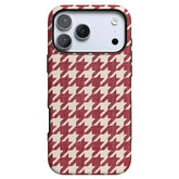 Scarlet Stitch | Red Houndstooth Case