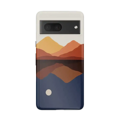 Opposites Attract | Day & Night Colorblock Mountains Google Pixel Case