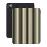 Stripes and the City | Black Pinstripes iPad Case