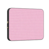 Sweet Jam | Light Pink Gingham Laptop Case