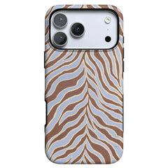 Untamed | Brown & Blue Zebra Case