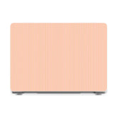 Stripes and the City | Orange & Pink Pinstripe Laptop Shell