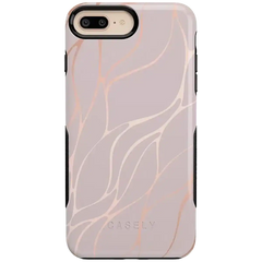 Midnight Ride | Pink and Gold Metallic Waves Case
