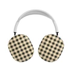 Cedar Lane | Black & Cream Gingham AirPods Max Case