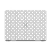 Spotted in SoHo | White Polka Dot Laptop Shell