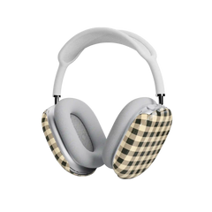 Cedar Lane | Black & Cream Gingham AirPods Max Case
