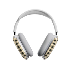 Cedar Lane | Black & Cream Gingham AirPods Max Case
