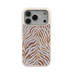 Untamed | Brown & Blue Zebra Case