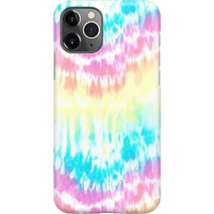 Wild & Free | Classic Rainbow Tie Dye iPhone Case