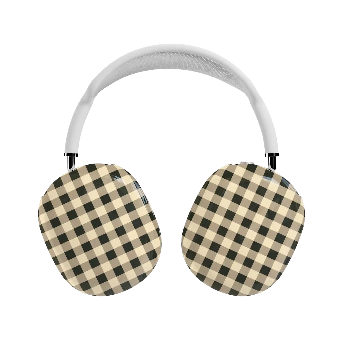 Cedar Lane | Black & Cream Gingham AirPods Max Case